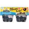 Pearls Pearls Olives To Go Black Pitted Olives Cup 4.8 oz., PK6 8031315
